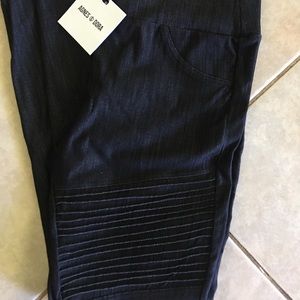 Agnes & Dora  Black Moto Jeggings